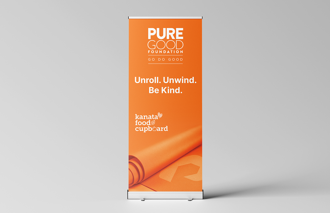 Pure Good Foundation Yoga Event Roll-Up Banner